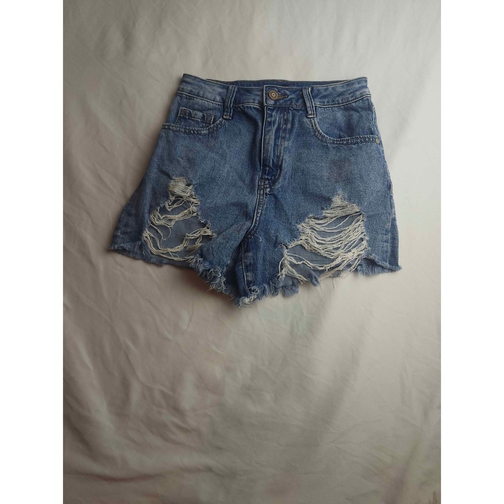Sincerely Jules Distressed Denim Cutoff‎ Shorts Medium Wash Blue Size 0/24